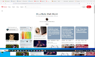 Pinterest board 'It's a Math, Math World' by Fahmeena Odetta Moore