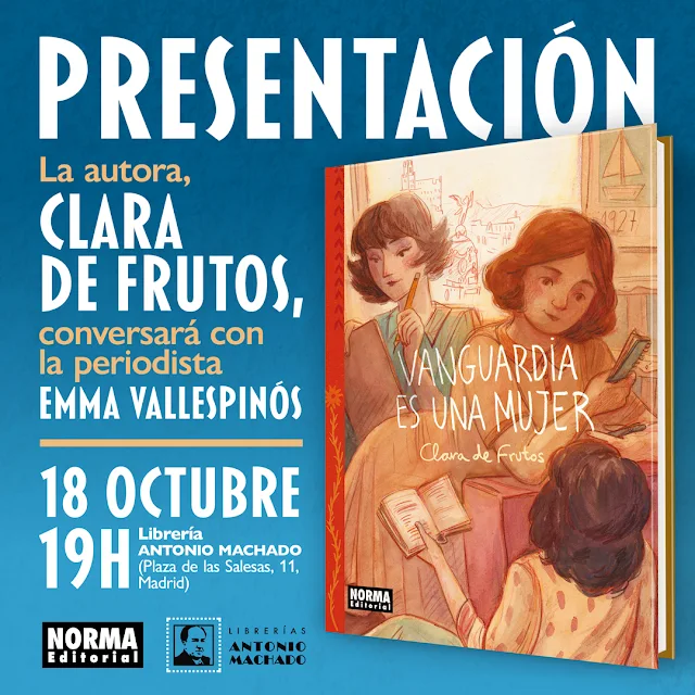 Presentación de Vanguardia es una mujer con Clara de Frutos en Madrid