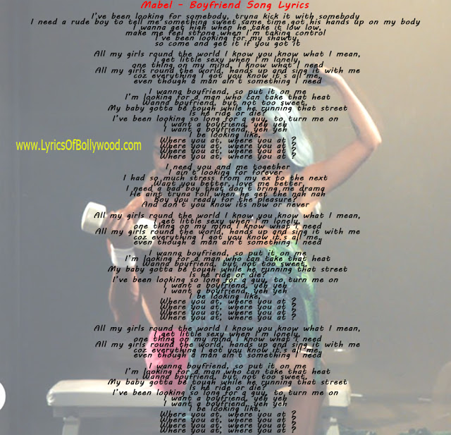 Mabel - Boyfriend Song Image Lyrics | Mabel - Lyrics | 2020