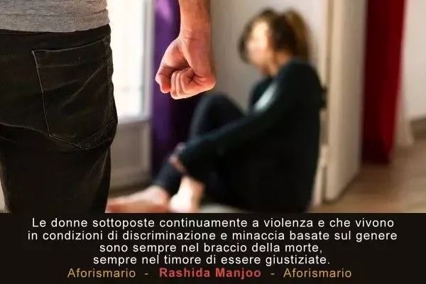 Donna vittima di violenza