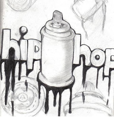 Hip Hop Black Graffiti Design Picture