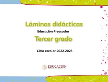 Láminas didácticas Tercer grado Preescolar 2022-2023