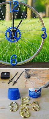 21 maneras brillantes de reutilizar ruedas de bicicleta viejas