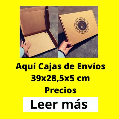 Precios Cajas de Envíos 39x28,5x5