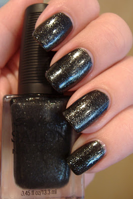 sally hansen raven's wing nail polish swatch