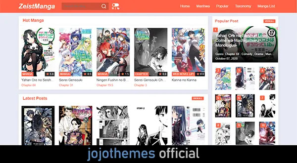 ZeistManga – Blogspot Template for manga, comic site v4.0