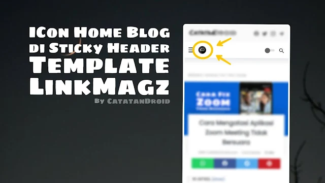 Logo Blog ke Home di Header template Linkmagz