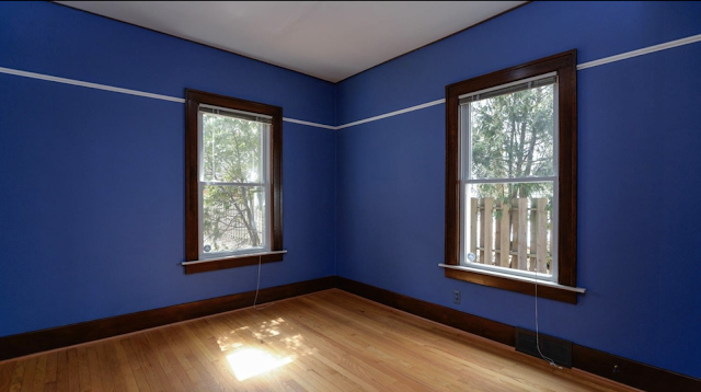 color photo of interior of non-bump-out later floor plan of Sears Winona, 507 Berkley Ave Ann Arbor MI