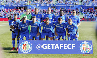 GETAFE C. F. - Getafe, Madrid, España - Temporada 2017-18 - Guaita, Jorge Molina, Cala, Dakonam Djené y Antunes; Ángel, Amath, Portillo, Markel Bergara, Damián Suárez y Mauro Arambarri. GETAFE C. F. 4 (Markel Bergara, Jorge Molina, Ángel 2) DEPORTIVO ALAVÉS 1 (Christian Santos). 18/11/2017. Campeonato de Liga de 1ª División, jornada 12