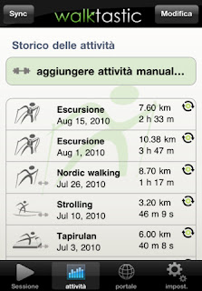 walktastic GPS tracker Nordic Walking per il fitness