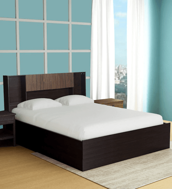 Kaori King Size Storage Bed In Wenge Finish by Mintwud