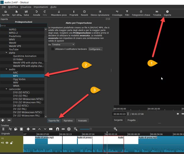 esportare-file-audio-shotcut
