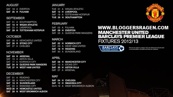 Jadwal Lengkap Pertandingan MU (BPL) - INGIN TAU