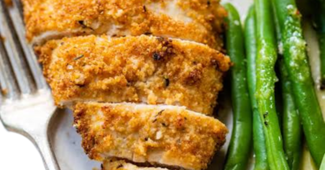 Air Fryer Parmesan Crusted Chicken