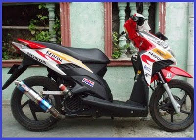 Honda Vario Techno CBS Modifikasi Racing 