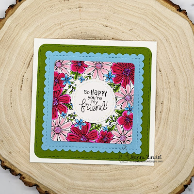 So Happy You're My Friend Card by Danni Bindel-Stamps by Newton's Nook