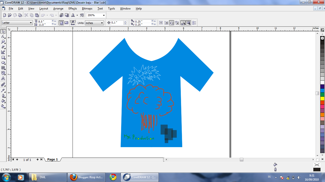  membuat  desain  baju  dengan corel draw  BLOG MAJID