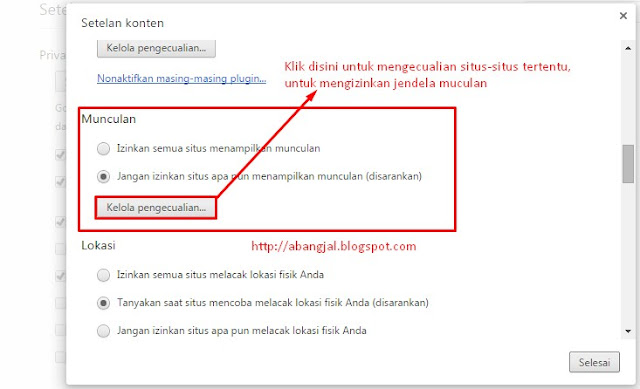 Cara Mengelola Jendela Munculan Di Google Chrome