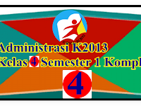 Administrasi K-2013 Kelas 4 Lengkap