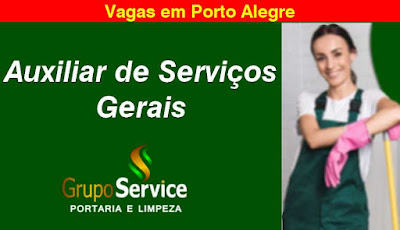 Vaga para Auxiliar de Serviços Gerais em Porto Alegre