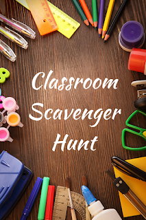 Classroom Scavenger Hunt