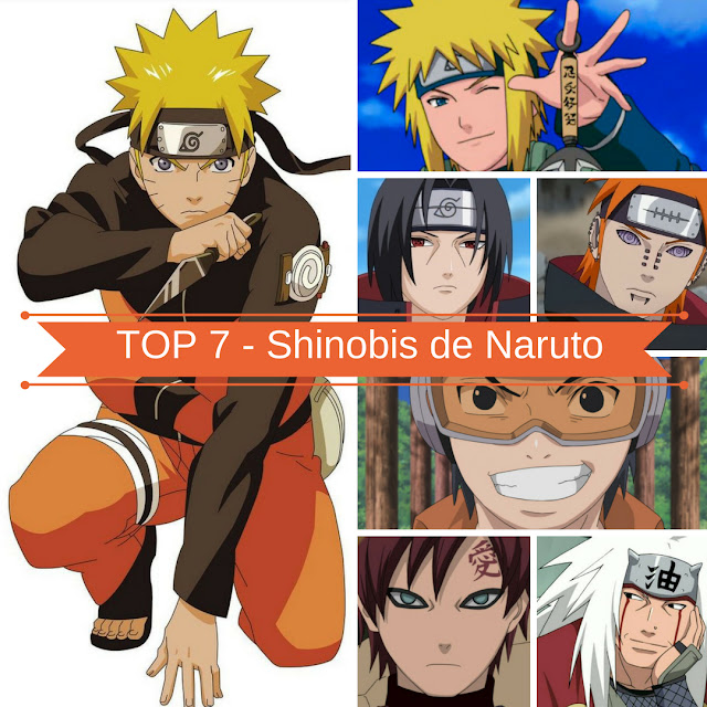 Poster Top 7 - Shinobis de Naruto