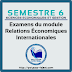 Examens du module Relations Économiques Internationales