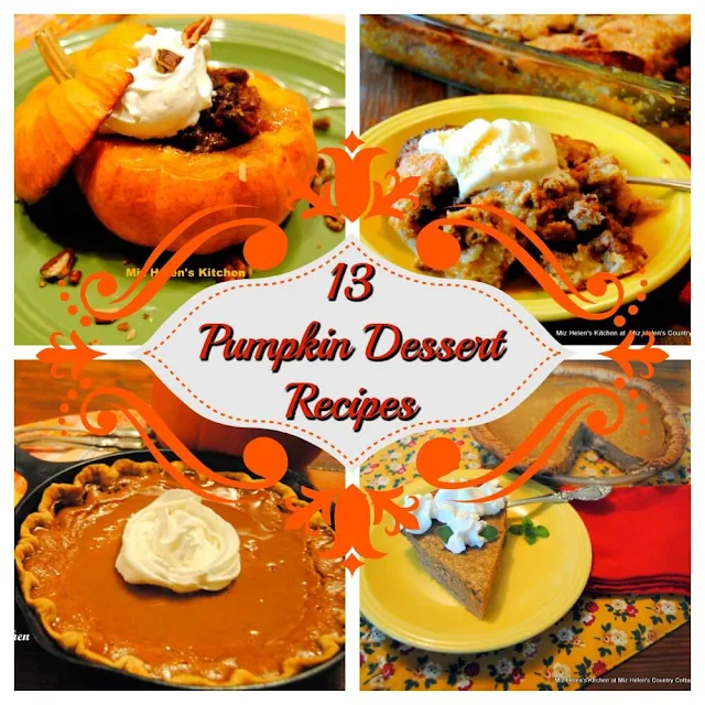 13 Pumpkin Dessert Recipes, at Miz Helen's Country Cottage