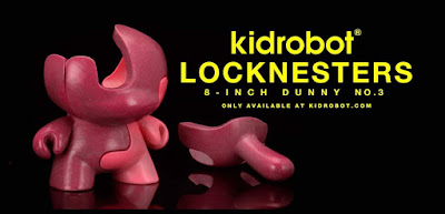 Puzzle Dunny No. 3 Magenta 8” Art Figure by Locknesters x Kidrobot