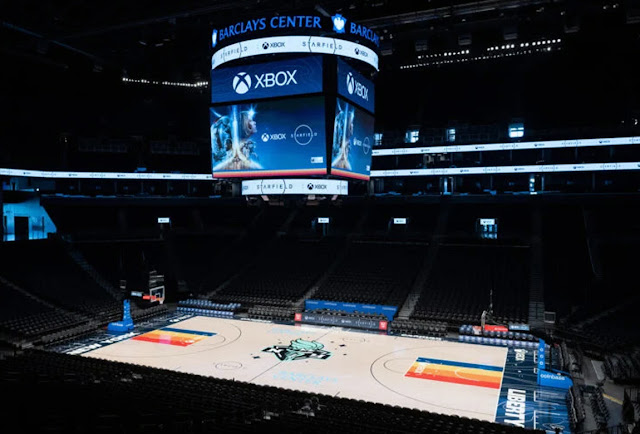 WNBA team New York Liberty will play on a Starfield-themed floor this week