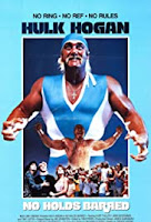 Hulk Hogan in a blue and white wrestling outfit