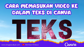 memasukan video ke dalam teks di canva