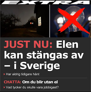 Risken ökar att elen stängs av för kunder