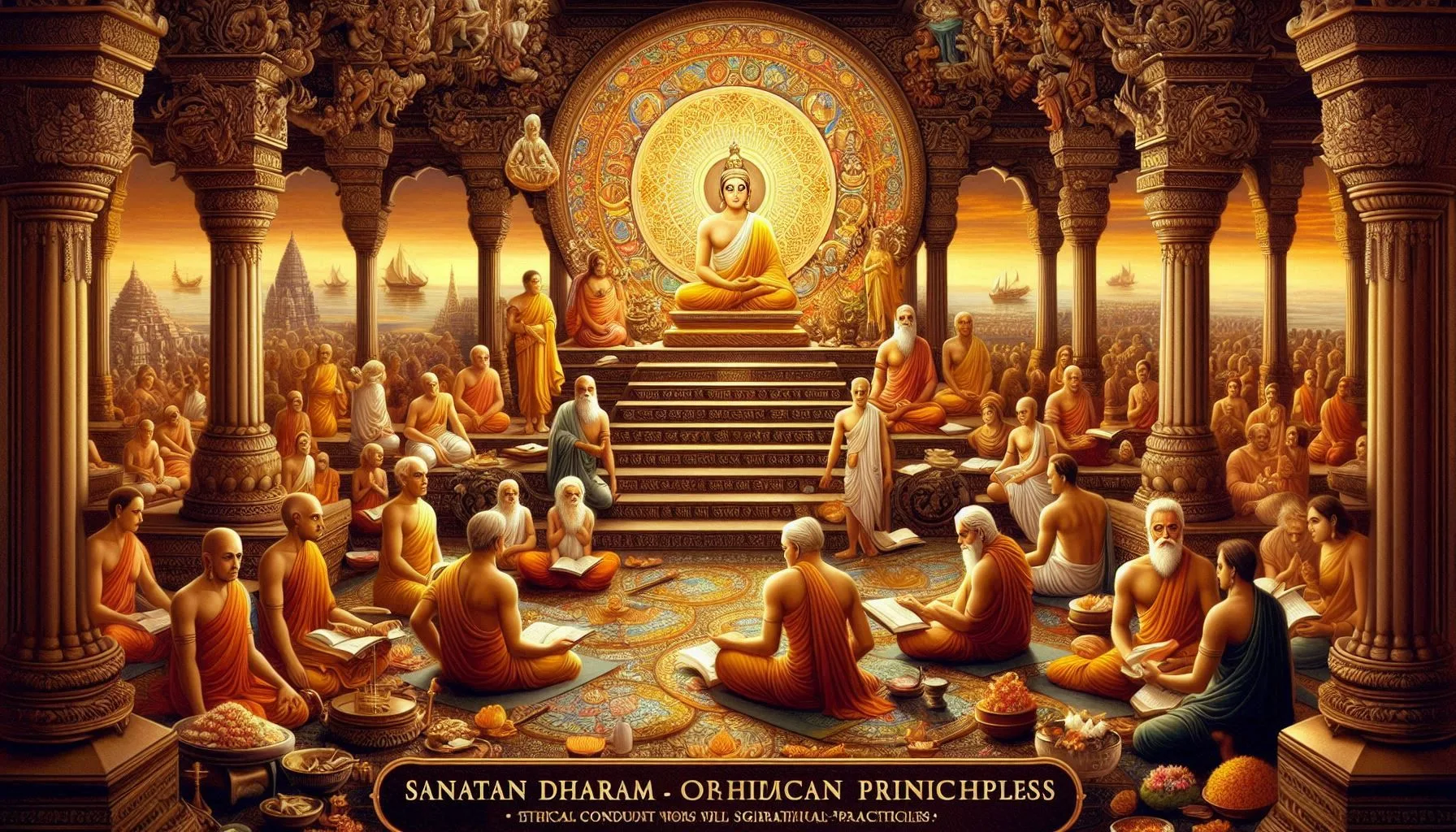 Explore the core principles and teachings of Sanatan Dharma, the eternal way of life. Discover how this ancient philosophy combines spiritual exploration with philosophical and cultural elements to guide individuals towards spiritual evolution and a balanced life. Learn about the historical context, core principles, teachings, practices, and the relevance of Sanatan Dharma in modern life.