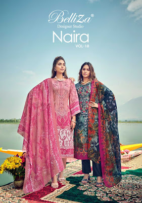 Belliza Designer naira vol 18 Cotton Salwar Kameez