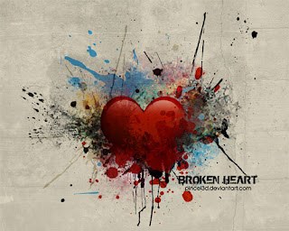 broken valentine heart wallpaper