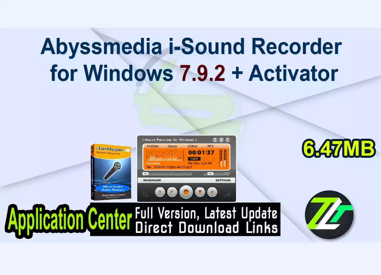 Abyssmedia i-Sound Recorder for Windows 7.9.2 + Activator