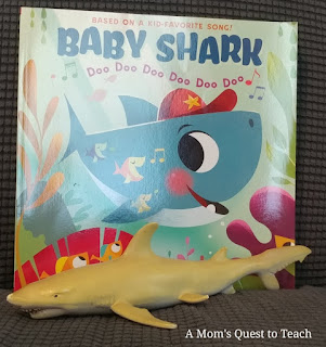 Baby Shark Book and shark toy