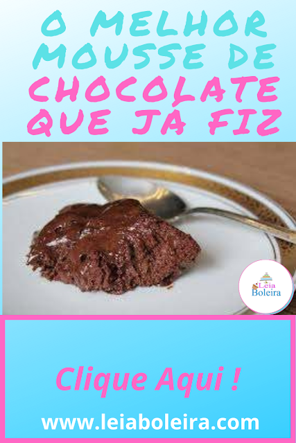 O MELHOR MOUSSE DE CHOCOLATE QUE JÁ FIZ