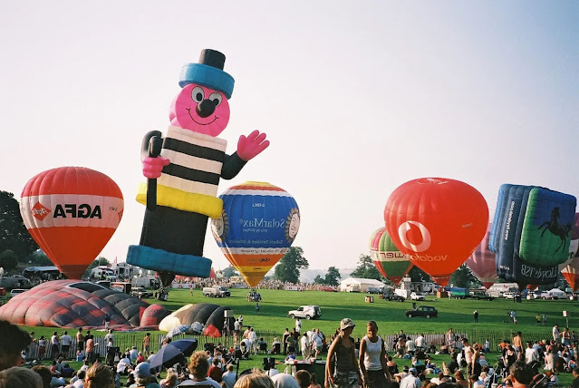 Bristol ballooning festival Ashton Court Estate during August.