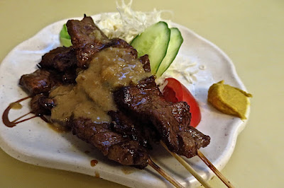 Izakaya Nijumaru, beef skewers