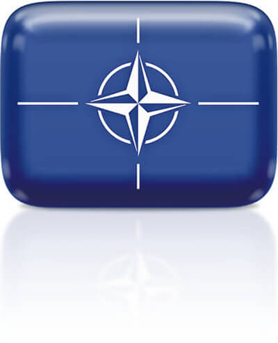 NATO flag clipart rectangular