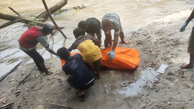 Ditemukan Mengambang Di Sungai, Polsek Bosar Maligas Evakuasi Jasad Dianson Sinaga di Sungai Bah Tongguran
