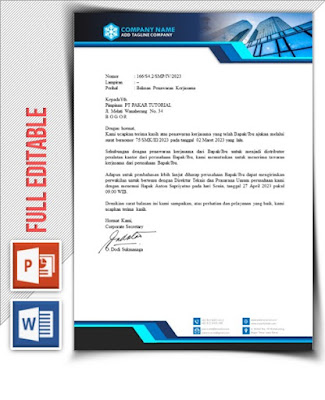 Contoh Kop Surat dengan Microsoft Word