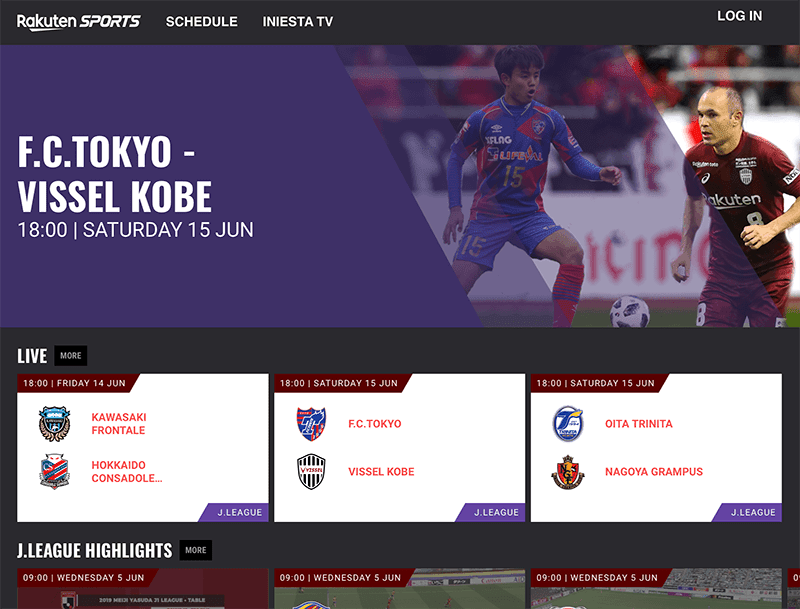 楽天が海外市場向けにスポーツ動画配信サービス Rakuten Sports を提供開始 Jリーグを無料視聴可能 日本でも イニエスタtv の視聴は可能 Gapsis