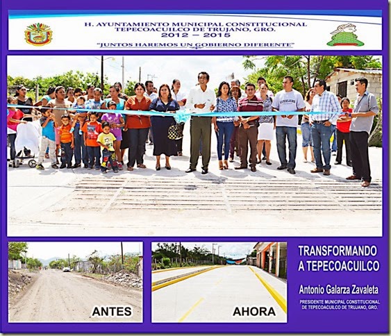 INAUGURA GALARZA PAVIMENTACION