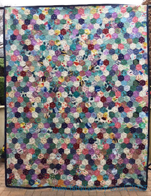 'Hannah's Scrap Hexagon Quilt'