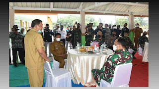 Bupati Deli Serdang Terima Kunjungan kerja Kasau Marsekal TNI Fadjar Prasetyo di Hamparan Perak