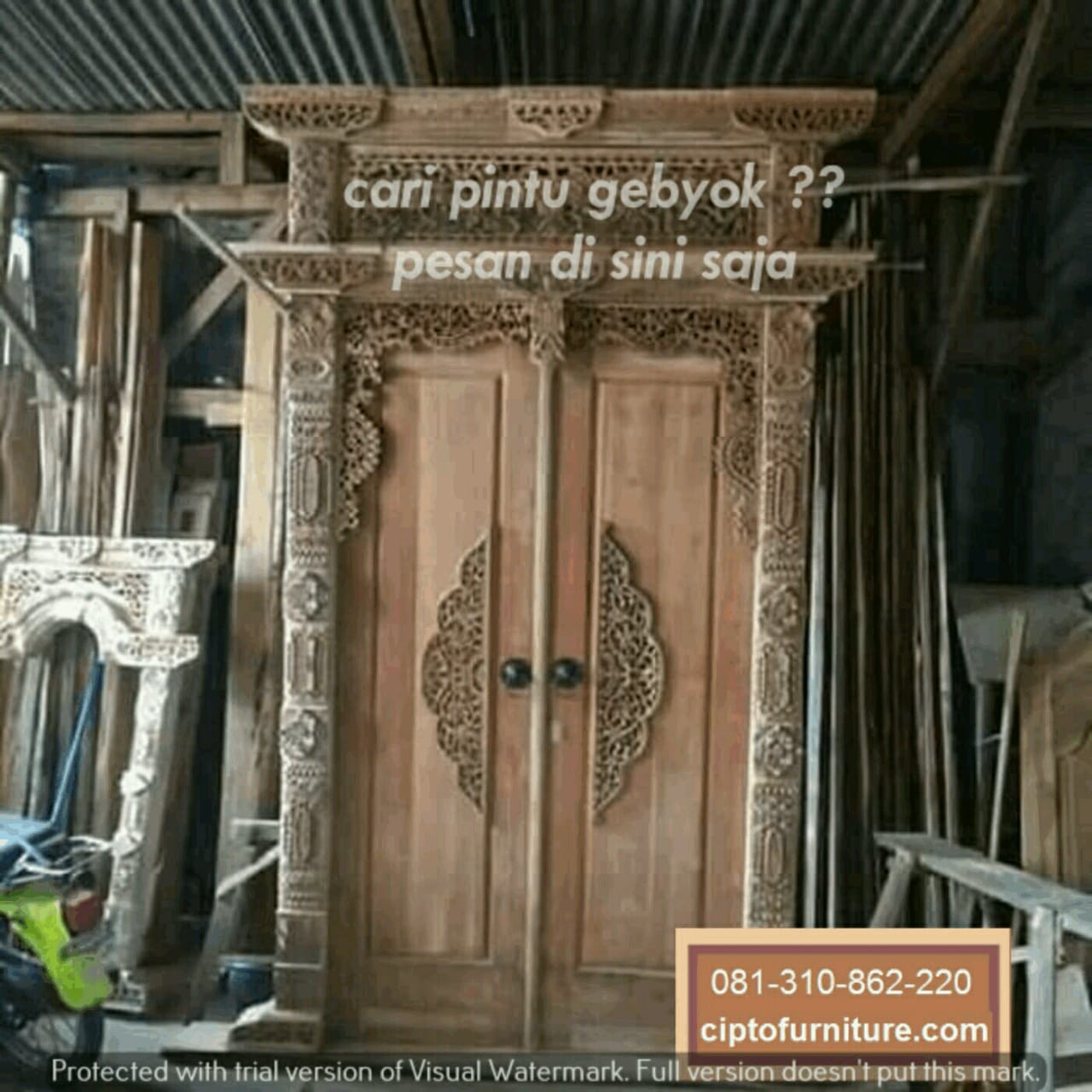 10 Desain Pintu  Gebyok  Ukir Jepara Terbaru Minimalis  