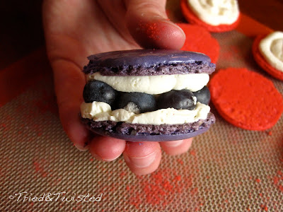 Blueberry & Buttercream Macaron | Tried & Twisted